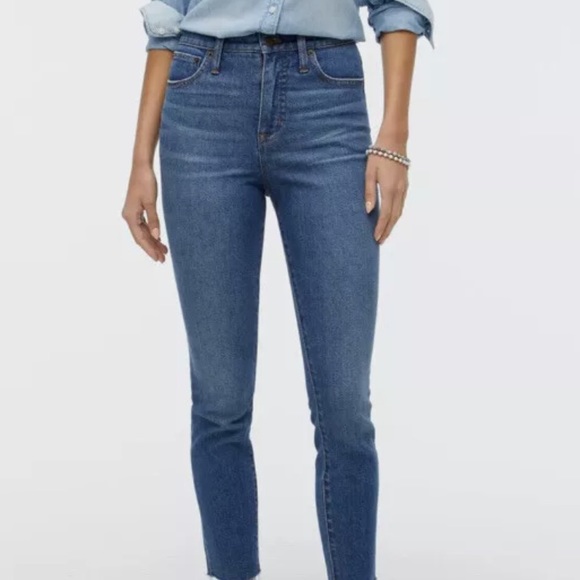 🆕 J CREW Womens Sz 26 10" High-Rise Skinny Jeans - Picture 1 of 4